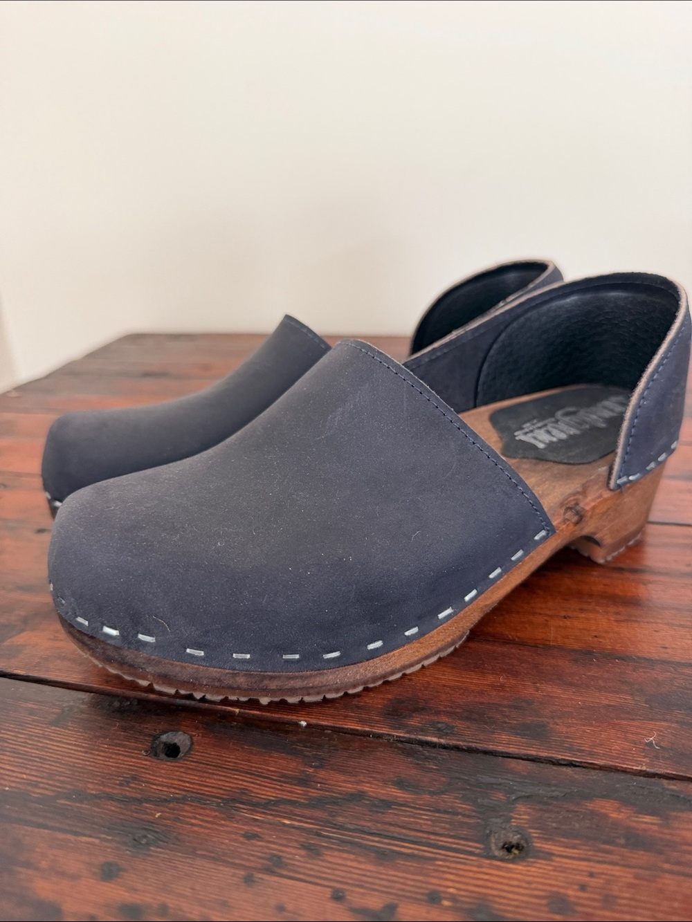 Sandgrens Brett Low Closed-Back Swedish Clogs Black Womens EU 36